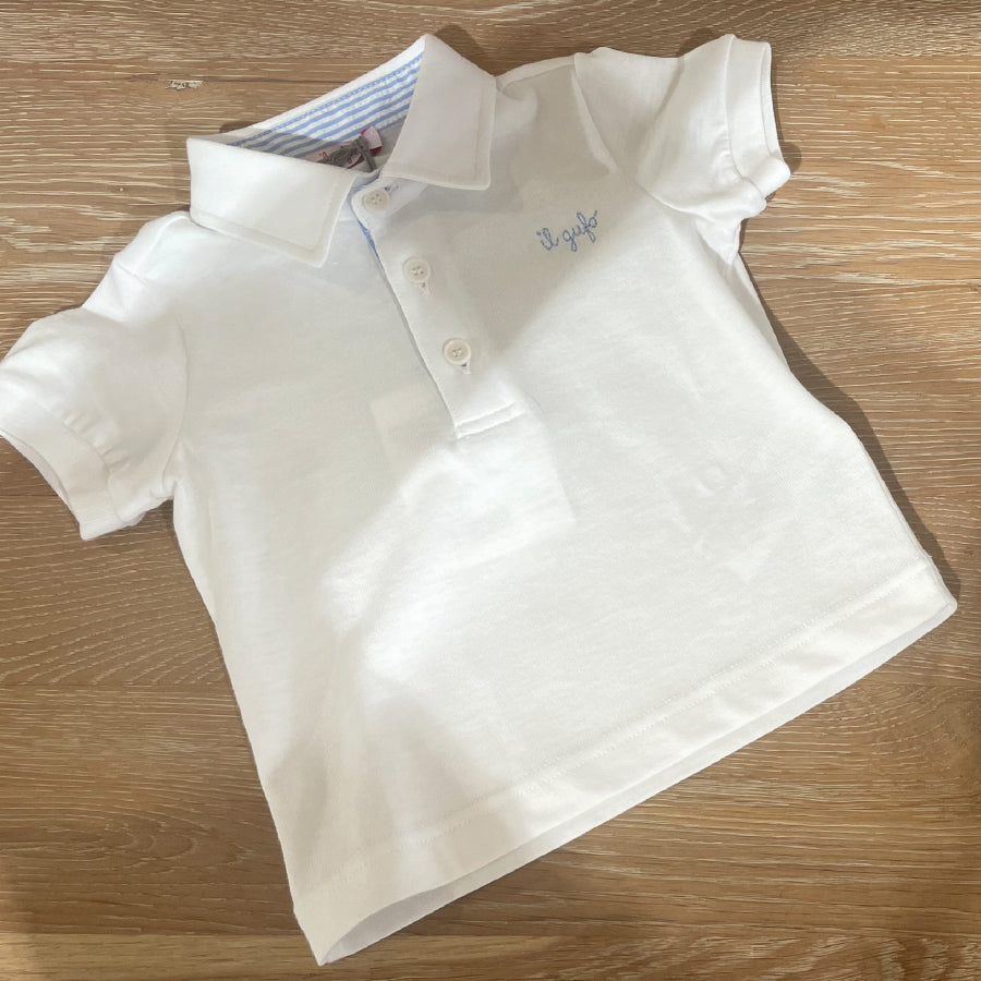 Witte poloshirt