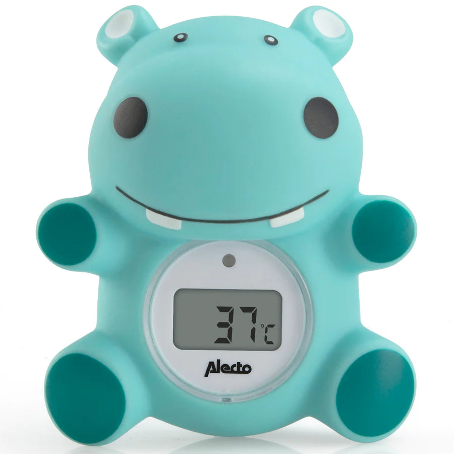 Grappige nijlpaard badthermometer