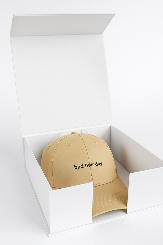 Baseball cap in giftbox